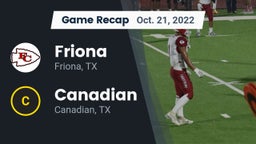 Recap: Friona  vs. Canadian  2022