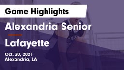 Alexandria Senior  vs Lafayette  Game Highlights - Oct. 30, 2021