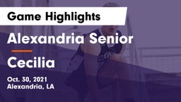 Alexandria Senior  vs Cecilia  Game Highlights - Oct. 30, 2021