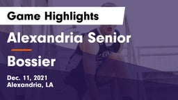 Alexandria Senior  vs Bossier  Game Highlights - Dec. 11, 2021