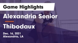 Alexandria Senior  vs Thibodaux  Game Highlights - Dec. 16, 2021