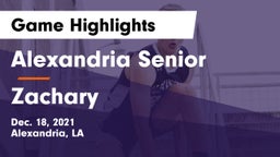 Alexandria Senior  vs Zachary  Game Highlights - Dec. 18, 2021