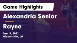 Alexandria Senior  vs Rayne  Game Highlights - Jan. 5, 2022