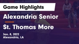 Alexandria Senior  vs St. Thomas More  Game Highlights - Jan. 8, 2022