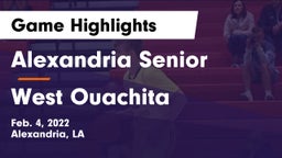 Alexandria Senior  vs West Ouachita  Game Highlights - Feb. 4, 2022