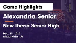 Alexandria Senior  vs New Iberia Senior High Game Highlights - Dec. 15, 2023