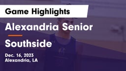 Alexandria Senior  vs Southside  Game Highlights - Dec. 16, 2023