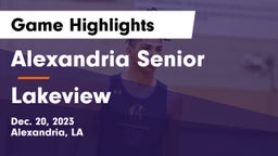 Alexandria Senior  vs Lakeview  Game Highlights - Dec. 20, 2023