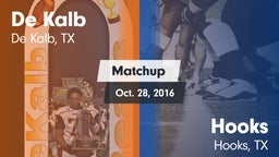 Matchup: De Kalb  vs. Hooks  2016
