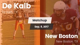 Matchup: De Kalb  vs. New Boston  2017