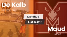 Matchup: De Kalb  vs. Maud  2017