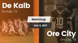 Matchup: De Kalb  vs. Ore City  2017