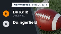 Recap: De Kalb  vs. Daingerfield 2018