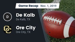 Recap: De Kalb  vs. Ore City  2019