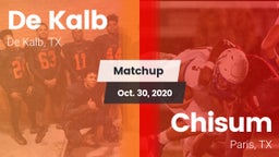 Matchup: De Kalb  vs. Chisum 2020