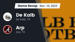 Recap: De Kalb  vs. Arp  2023