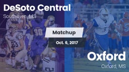 Matchup: DeSoto Central High vs. Oxford  2017