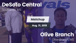 Matchup: DeSoto Central High vs. Olive Branch  2018