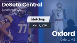 Matchup: DeSoto Central High vs. Oxford  2018