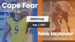 Matchup: Cape Fear High vs. New Hanover  2017
