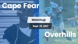 Matchup: Cape Fear High vs. Overhills  2017