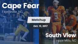 Matchup: Cape Fear High vs. South View  2017