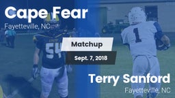 Matchup: Cape Fear High vs. Terry Sanford  2018