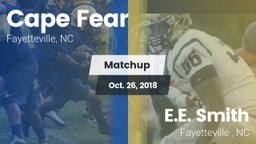Matchup: Cape Fear High vs. E.E. Smith  2018