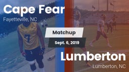 Matchup: Cape Fear High vs. Lumberton  2019