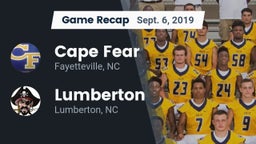 Recap: Cape Fear  vs. Lumberton  2019