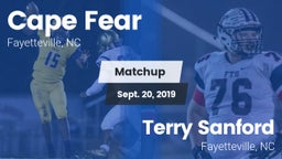 Matchup: Cape Fear High vs. Terry Sanford  2019