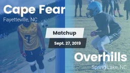 Matchup: Cape Fear High vs. Overhills  2019