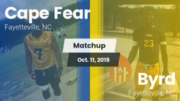 Matchup: Cape Fear High vs. Byrd  2019