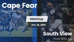 Matchup: Cape Fear High vs. South View  2019