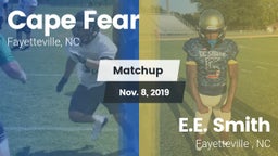 Matchup: Cape Fear High vs. E.E. Smith  2019