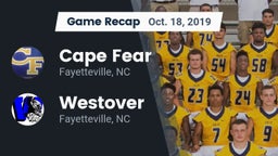 Recap: Cape Fear  vs. Westover  2019