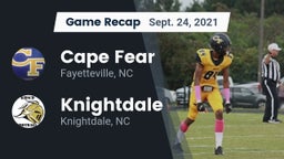 Recap: Cape Fear  vs. Knightdale  2021
