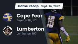 Recap: Cape Fear  vs. Lumberton  2022