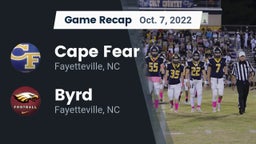 Recap: Cape Fear  vs. Byrd  2022