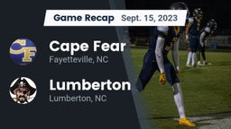 Recap: Cape Fear  vs. Lumberton  2023