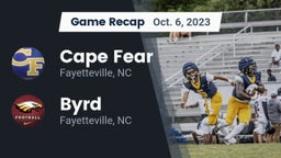 Recap: Cape Fear  vs. Byrd  2023