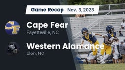 Recap: Cape Fear  vs. Western Alamance  2023