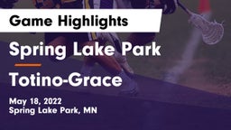 Spring Lake Park  vs Totino-Grace  Game Highlights - May 18, 2022