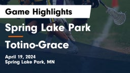Spring Lake Park  vs Totino-Grace  Game Highlights - April 19, 2024