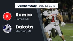 Recap: Romeo  vs. Dakota  2017
