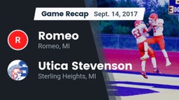 Recap: Romeo  vs. Utica Stevenson  2017