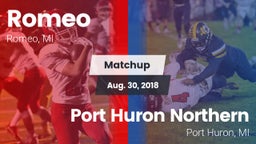 Matchup: Romeo  vs. Port Huron Northern  2018