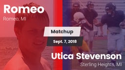 Matchup: Romeo  vs. Utica Stevenson  2018