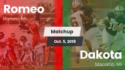 Matchup: Romeo  vs. Dakota  2018