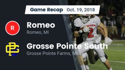 Recap: Romeo  vs. Grosse Pointe South  2018
